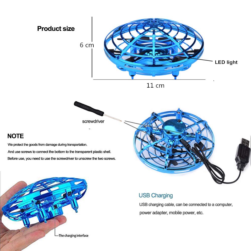 Mini Helicopter UFO RC Drone Infraed Hand Sensing Aircraft Electronic Model Quadcopter flayaball Small drohne Toys For Children