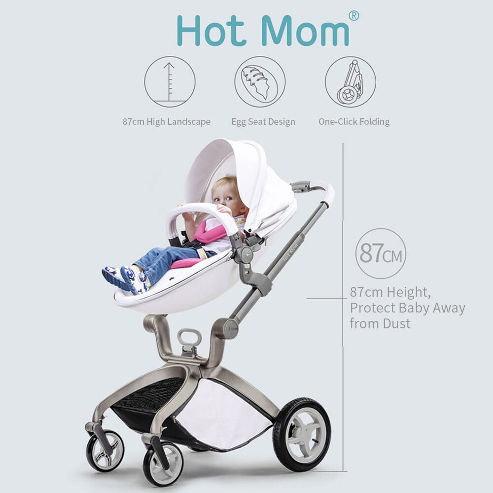 Baby Stroller 3 in 1,Hot Mom travel system High Land-scape stroller with bassinet in 2020 Folding Carriage for Newborns baby,F22